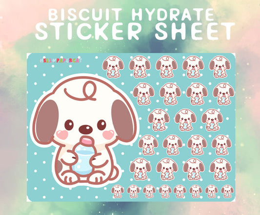 Biscuit Hydrate sticker sheet