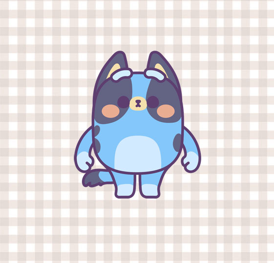 Bluey Cutie Vinyl Sticker