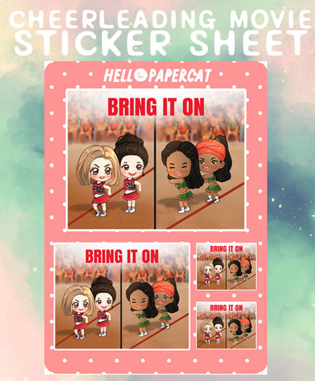 Cheerleading Movie sticker sheet