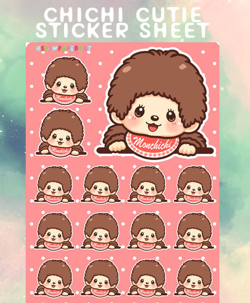 chichi cutie sticker sheet