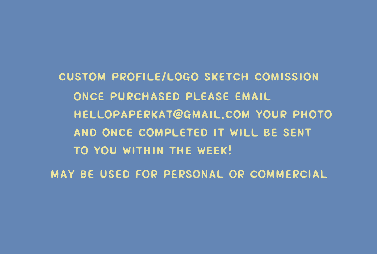 Custom profile picture/logo sketch doodle commission