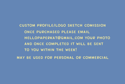 Custom profile picture/logo sketch doodle commission