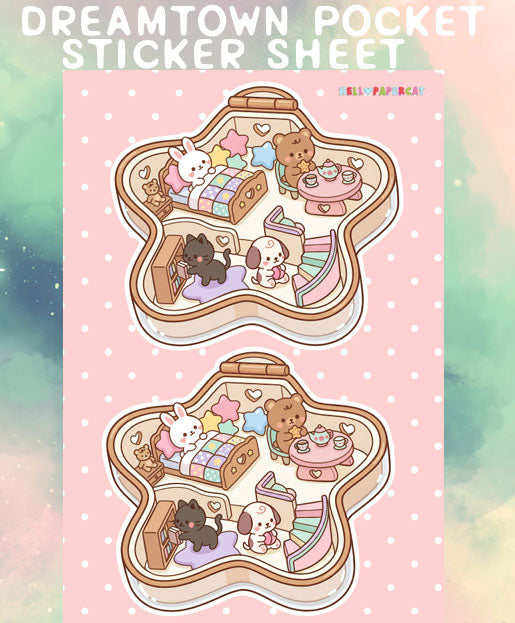 Dreamtown Pocket sticker sheet