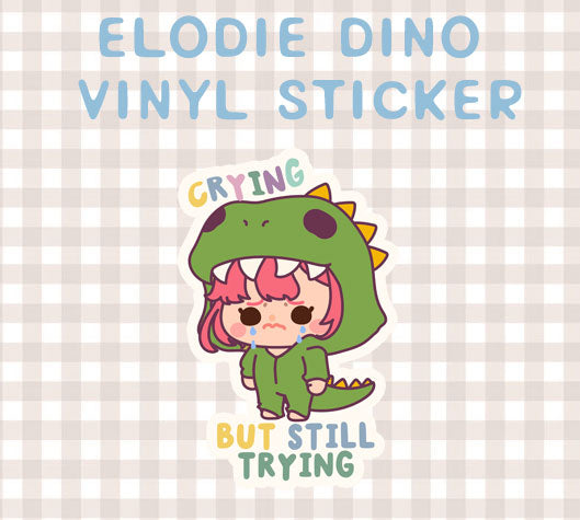 Elodie Dino vinyl sticker