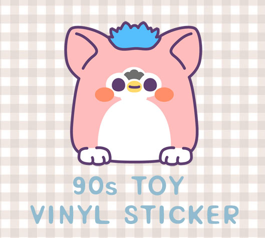 90s Toy vinyl sticker small