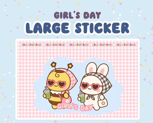 Girls Day Large sticker