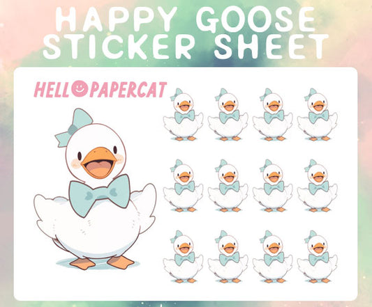 Happy Goose sticker sheet