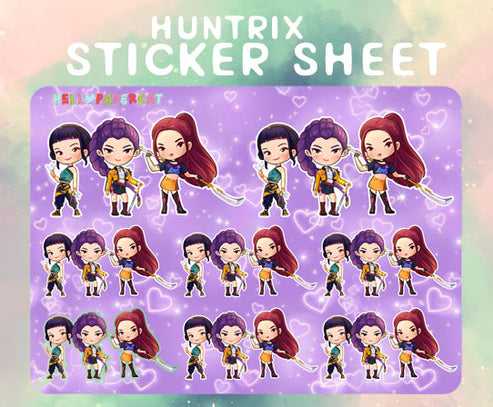 Huntrix sticker sheet – HelloPapercat