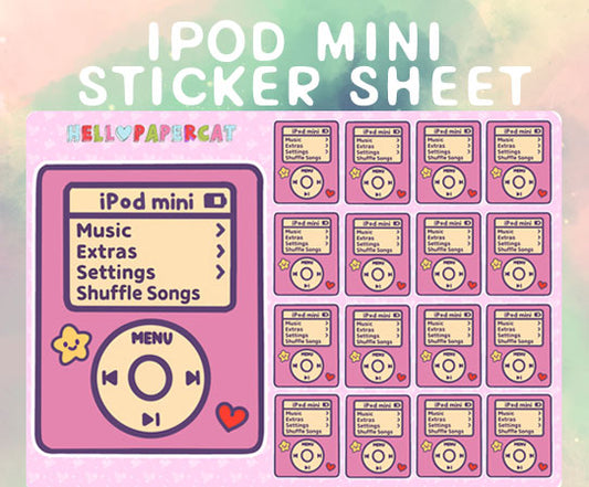 Ipod Mini sticker sheet