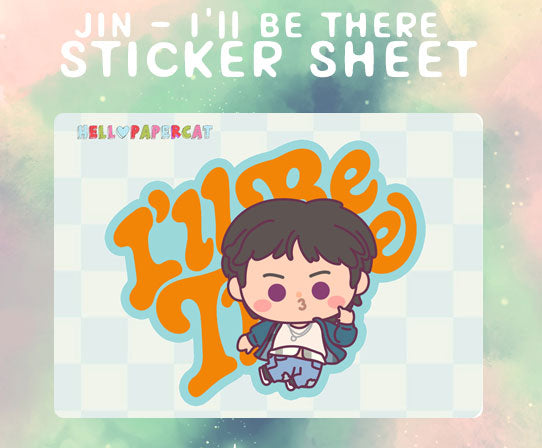 Jin - I'll be there sticker sheet