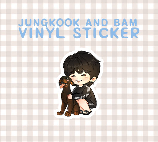 Jungkook and Bam Vinyl Sticker