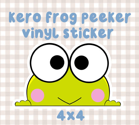 Kero Frog peeker Vinyl Sticker