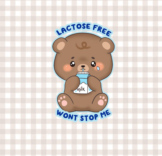 Lactose free Toffee Vinyl Sticker