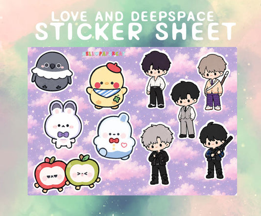 Love and Deepspace sticker sheet