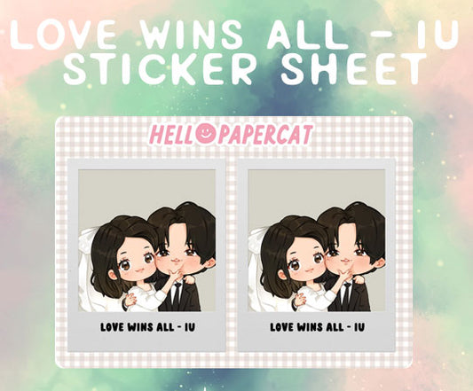 IU - Love wins all sticker sheet