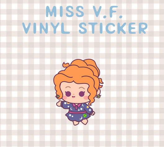 Miss V.F. vinyl sticker