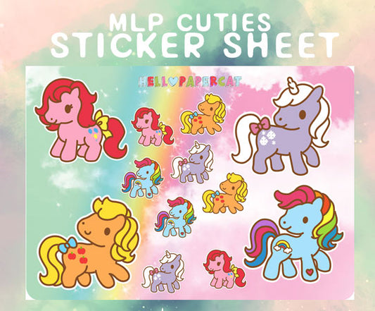 MLP cuties sticker sheet