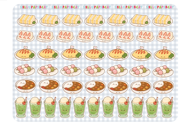 Japanese Cuisine sticker sheet