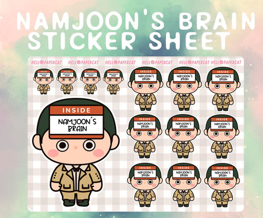 Namjoon's Brain sticker sheet