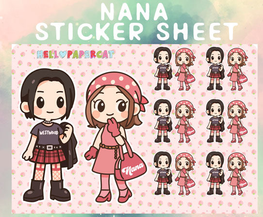 Nana sticker sheet