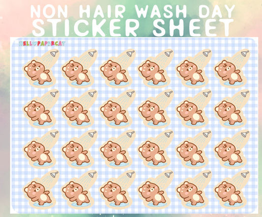 it's a non hair wash day for Toffee sticker sheet
