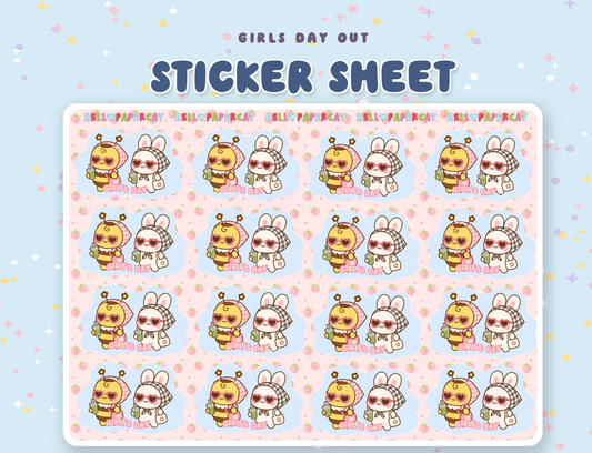 Girls Day Out sticker sheet