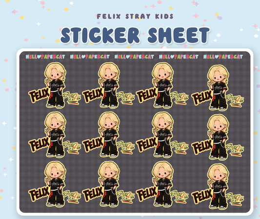 Felix - stray kids sticker sheet