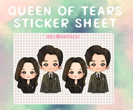 Queen of Tears sticker sheet