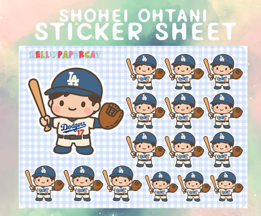 Shohei Ohtani sticker sheet