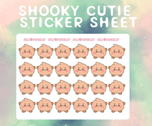 Shooky cutie sticker sheet