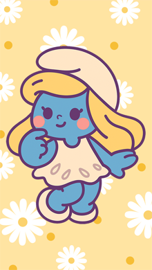 Blue little cutie dashboard / Art Print