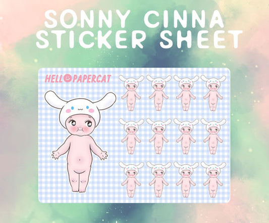 Sonny Cinna cutie sticker sheet