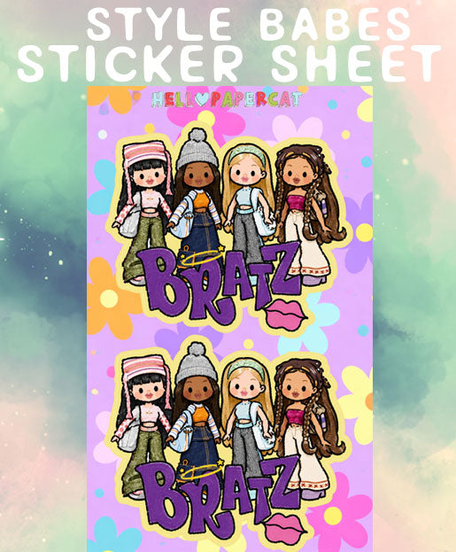 Style Babez sticker sheet