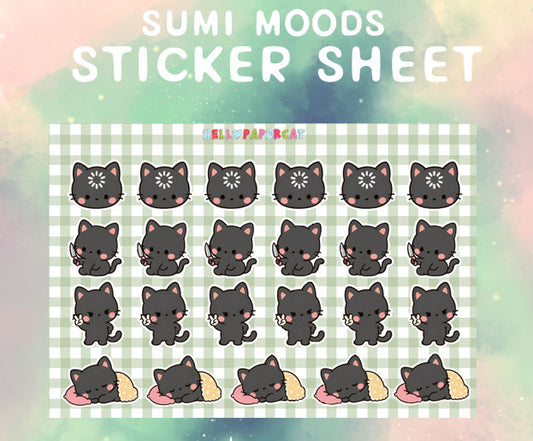Sumi moods sticker sheet