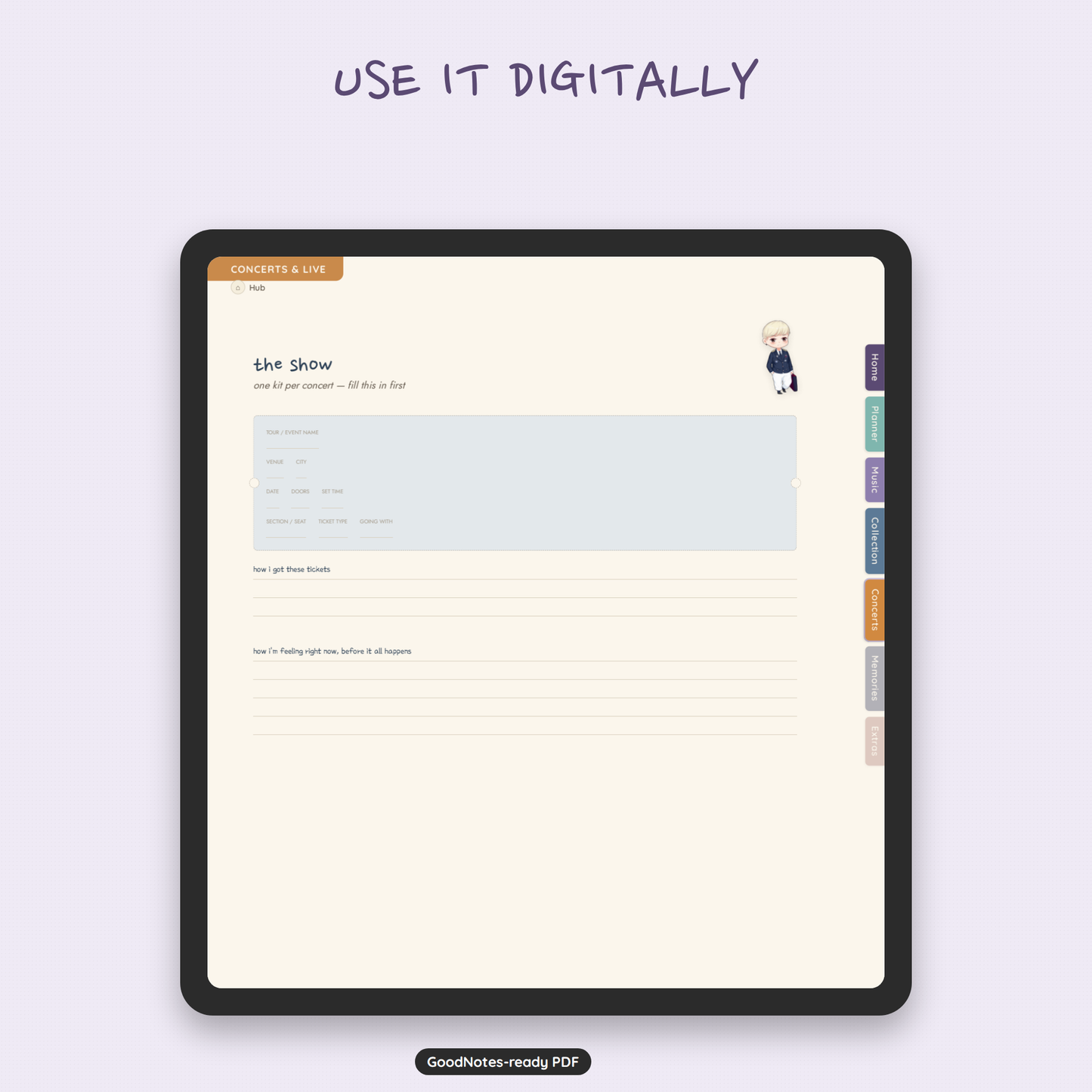 Bangtan Diary – 83-Page Digital & Printable K-Pop Fan Planner