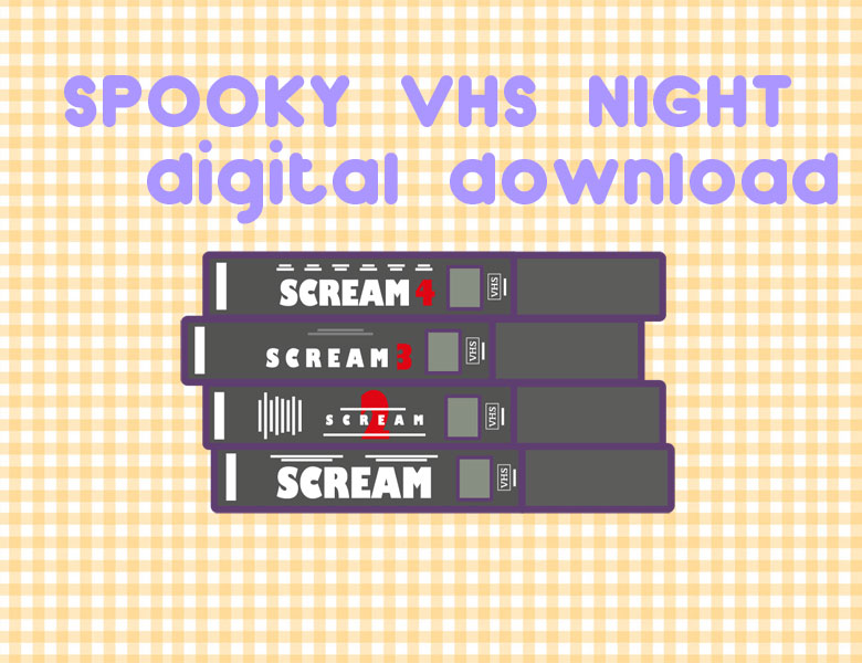 Spooky Movie night clipart