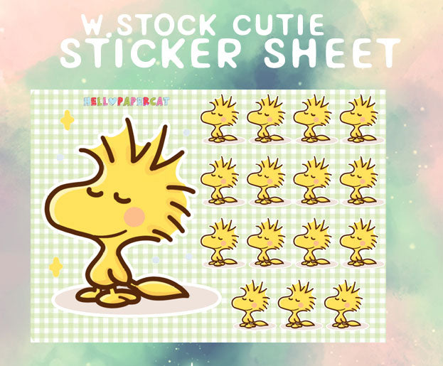 W.stock cutie sticker sheet