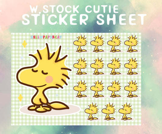 W.stock cutie sticker sheet