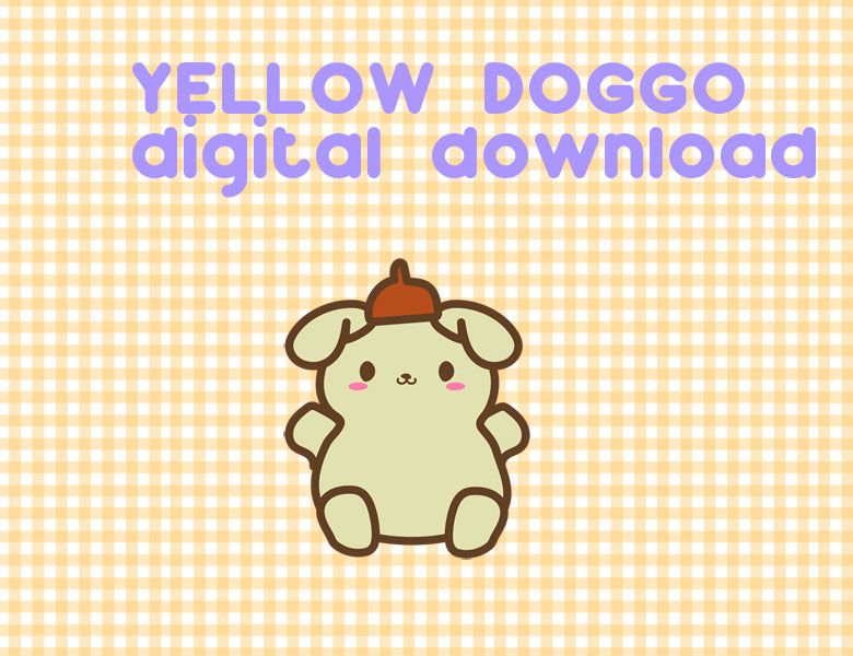 Yellow Doggo Clipart