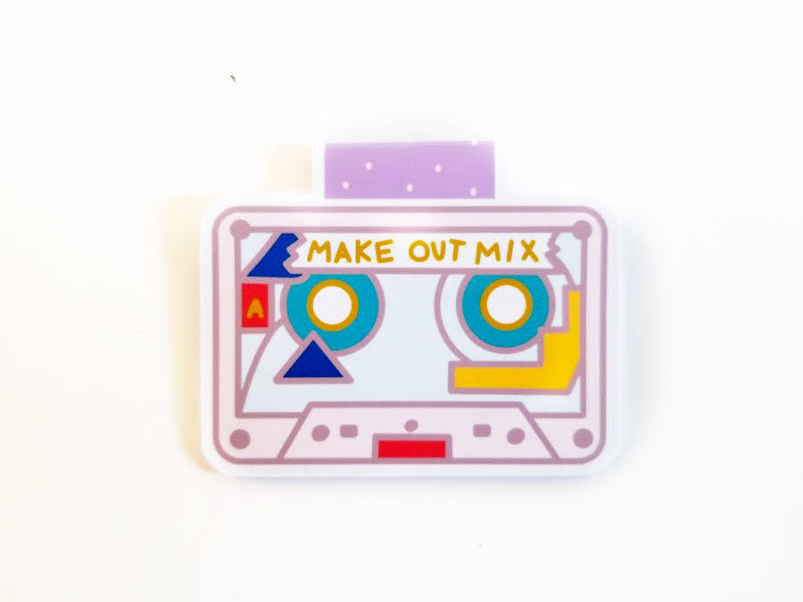 Mixtape magnetic bookmark