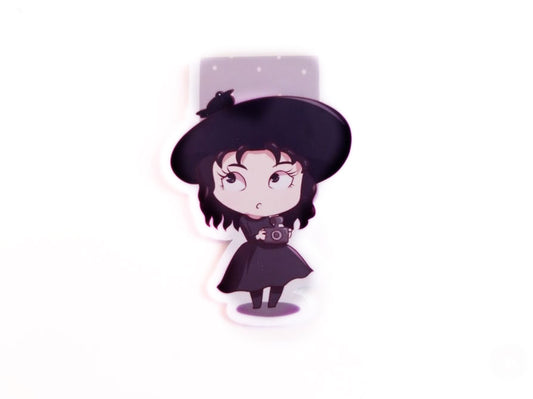 Lydia black outfit inspired magnetic bookmark
