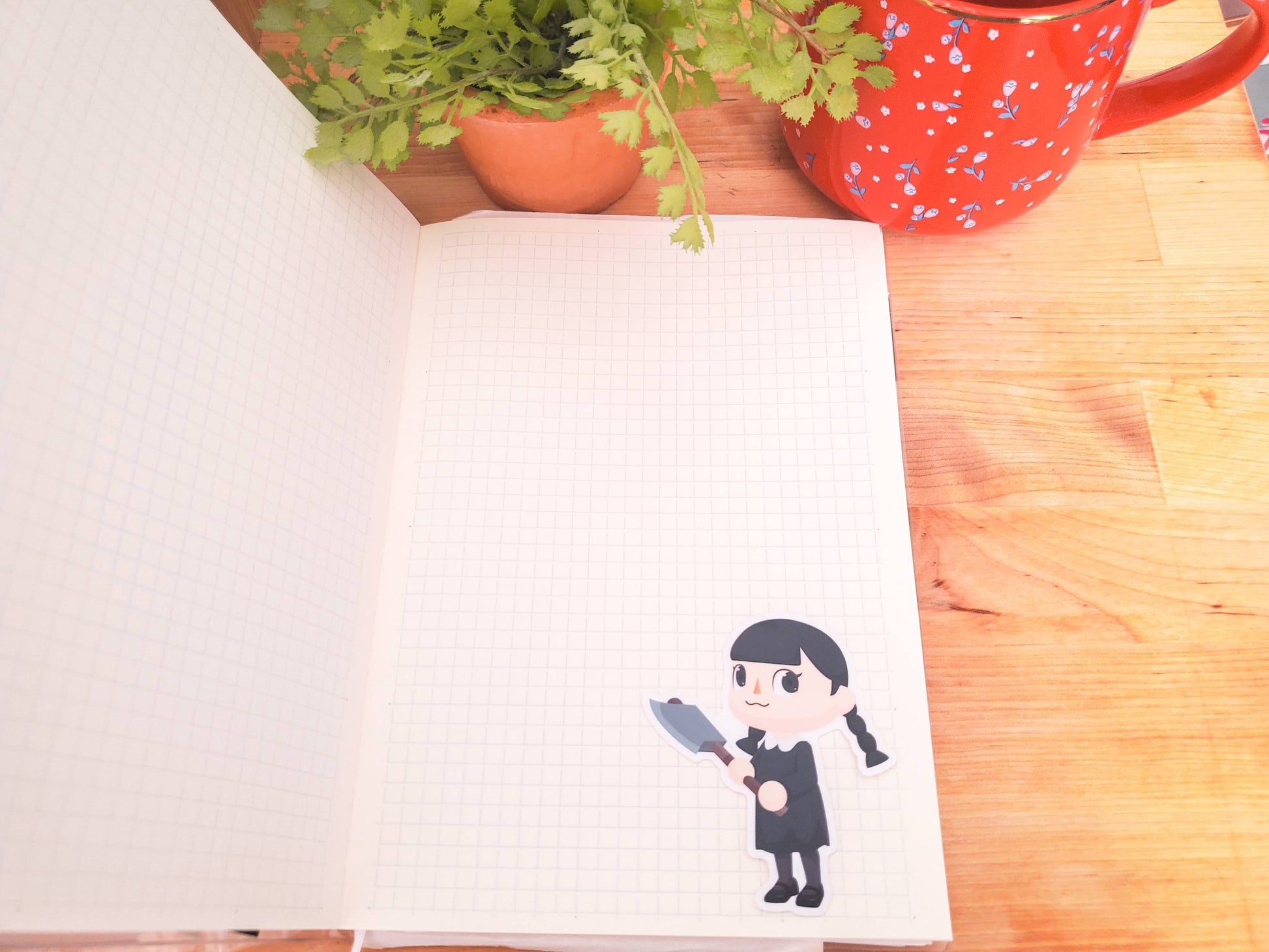 Wednesday Villager Vinyl Sticker