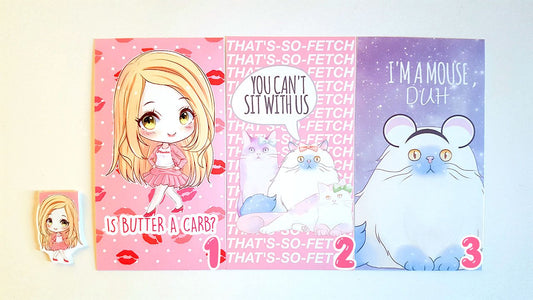 Regina George and Mean Cats planner dashboard or bookmark