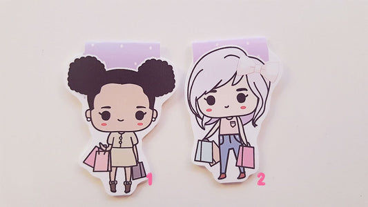 Cutie Shopaholics magnetic bookmarks