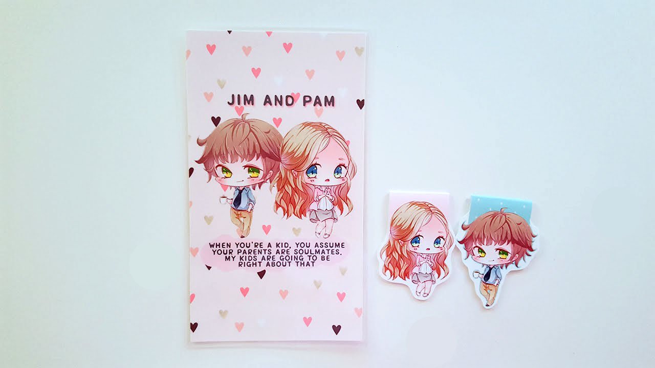 Jim and Pam dashboard OR magnetic bookmarks