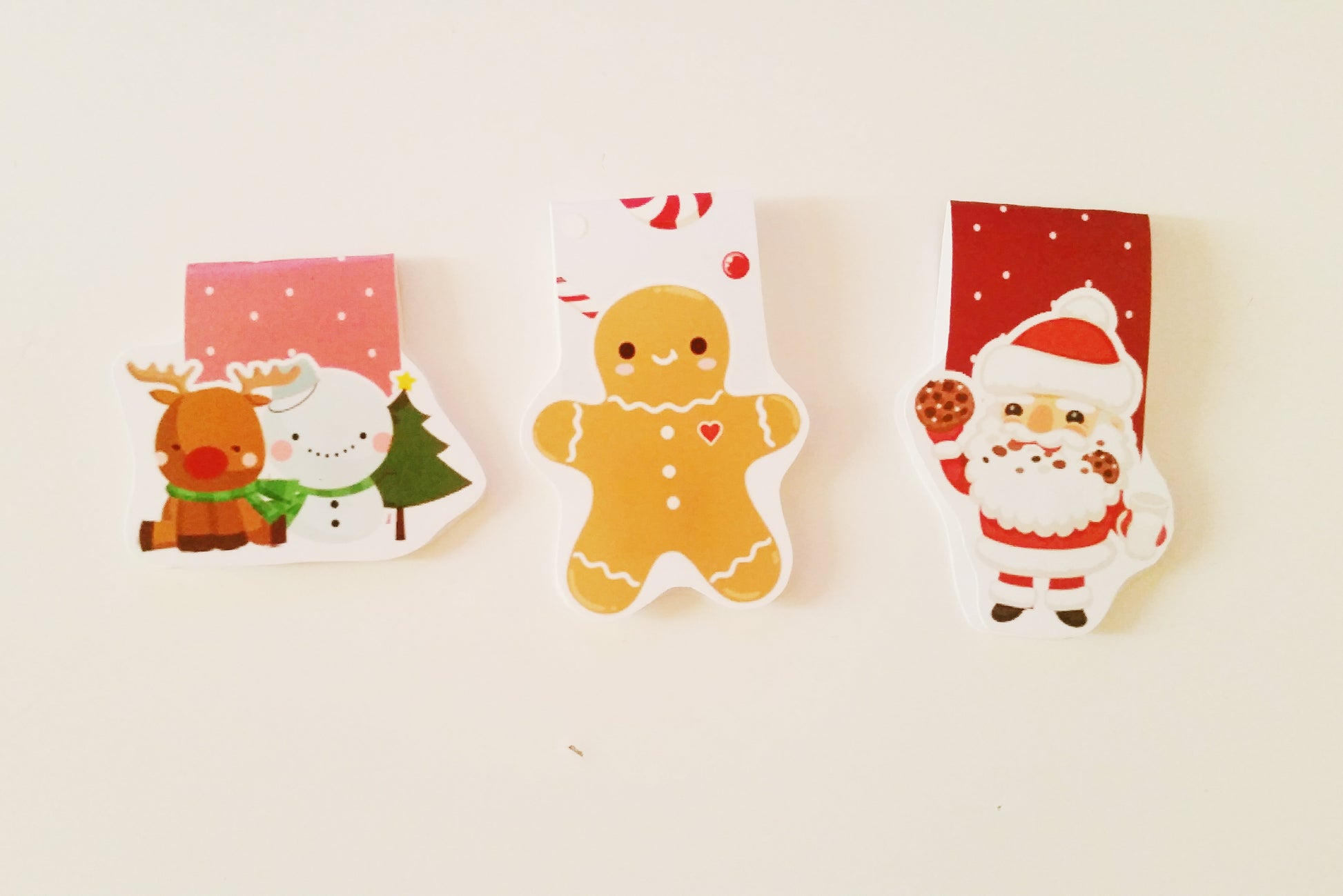 Christmas Trio magnetic bookmark set