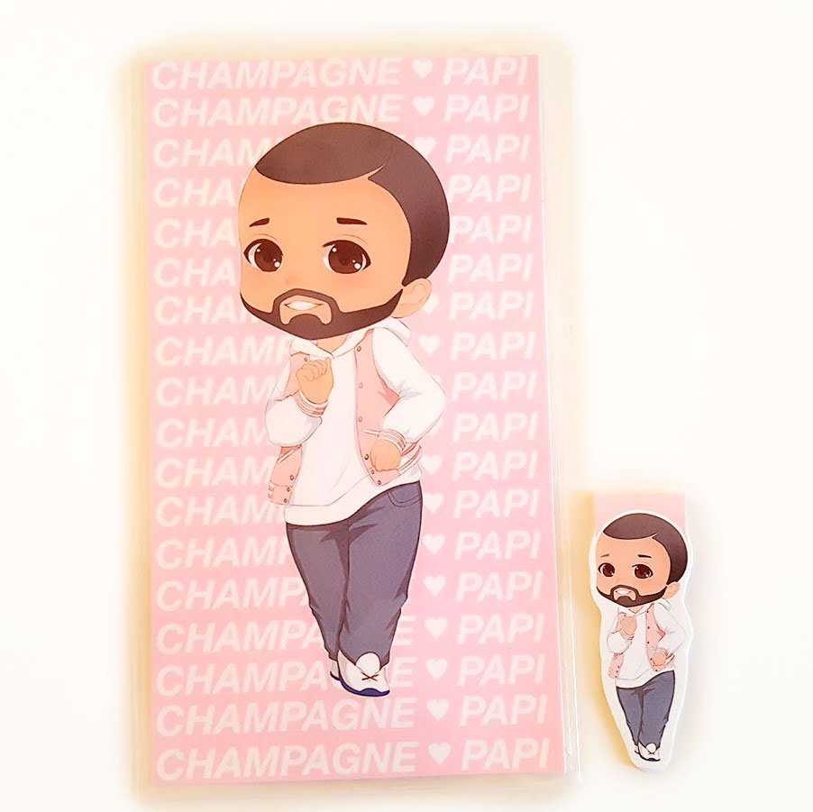 Champagne Papi planner dashboard or magnetic bookmark