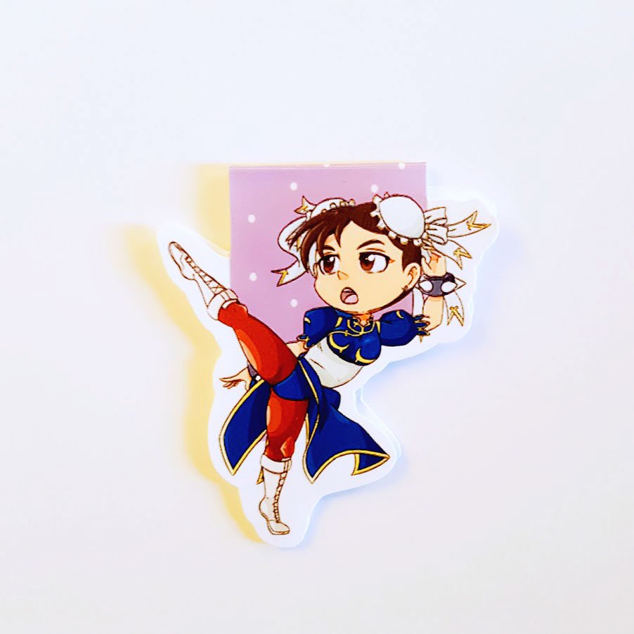 Fighter babe magnetic bookmark