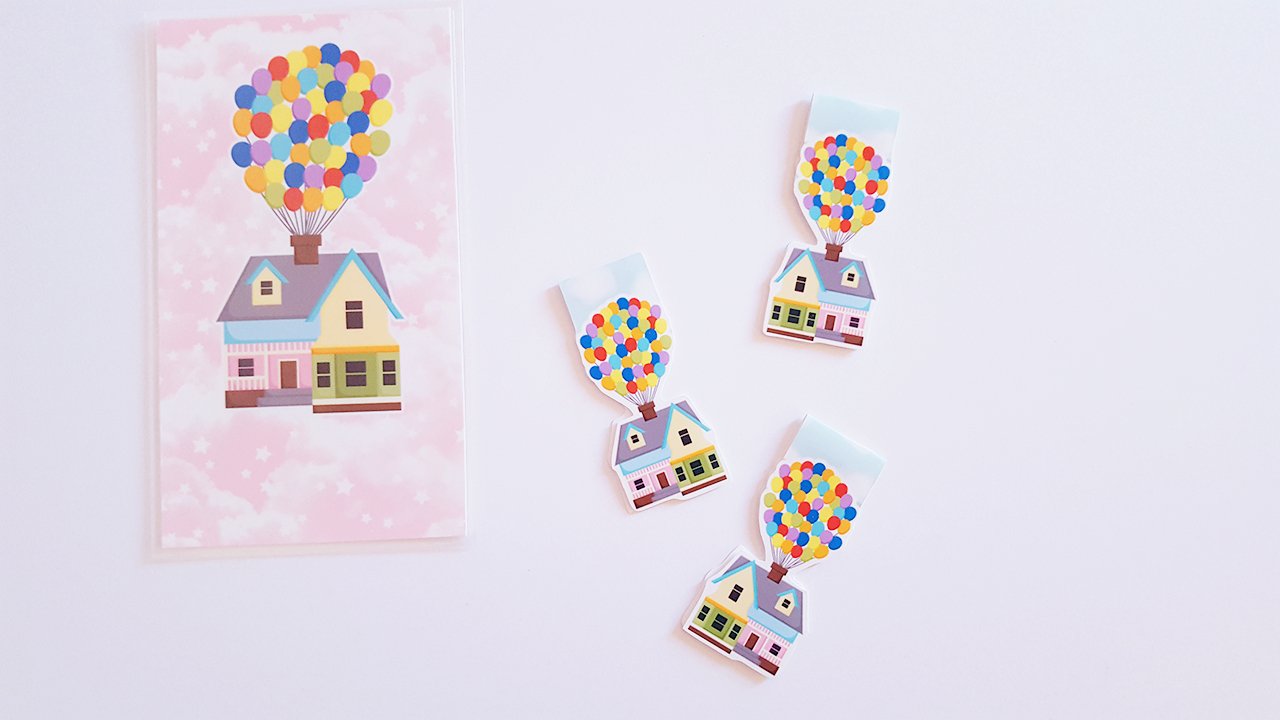 house in the sky magnetic bookmark