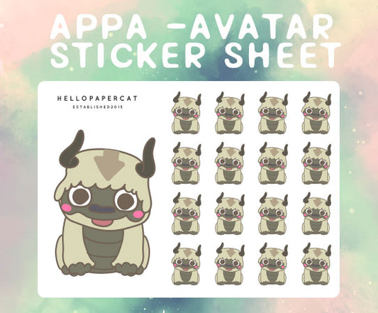 Bison Inspired sticker sheet